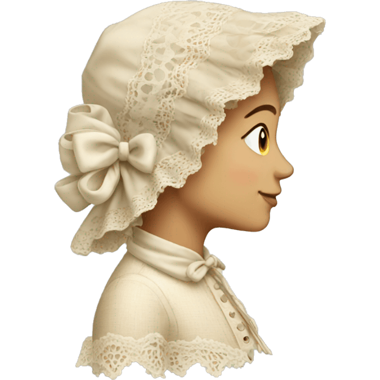 lace bonnet emoji