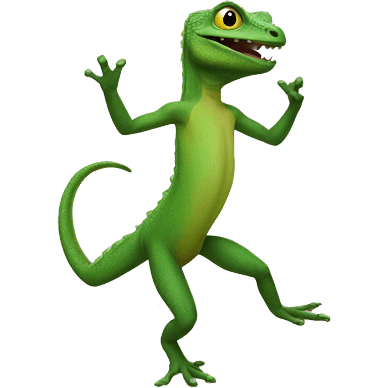 Lizard dancing emoji