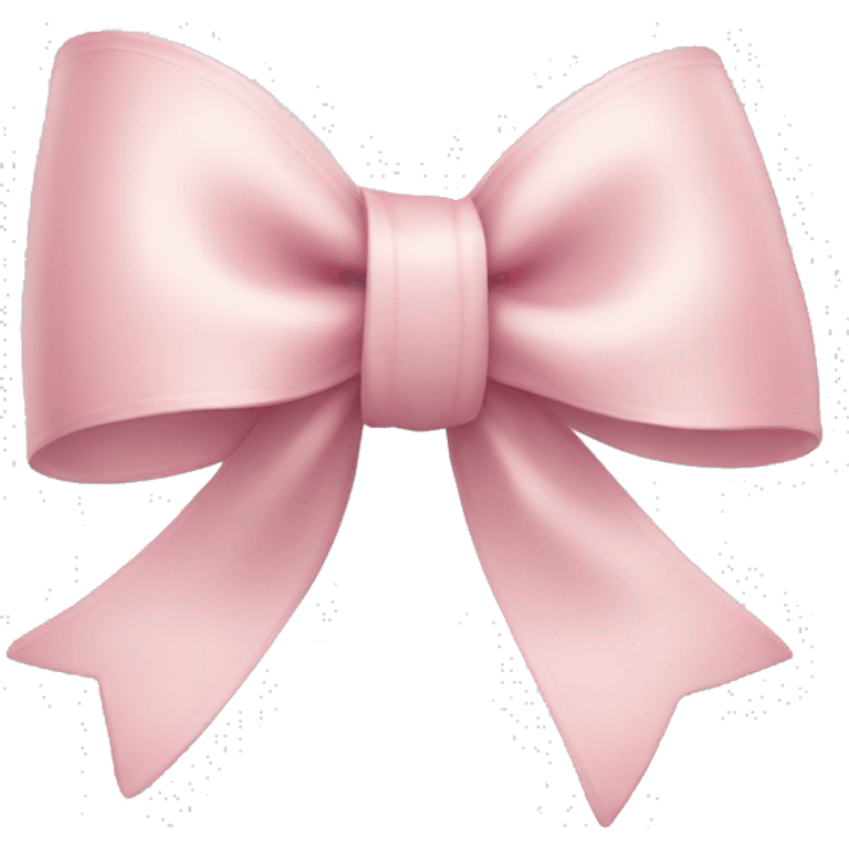 light pink ribbon bow emoji