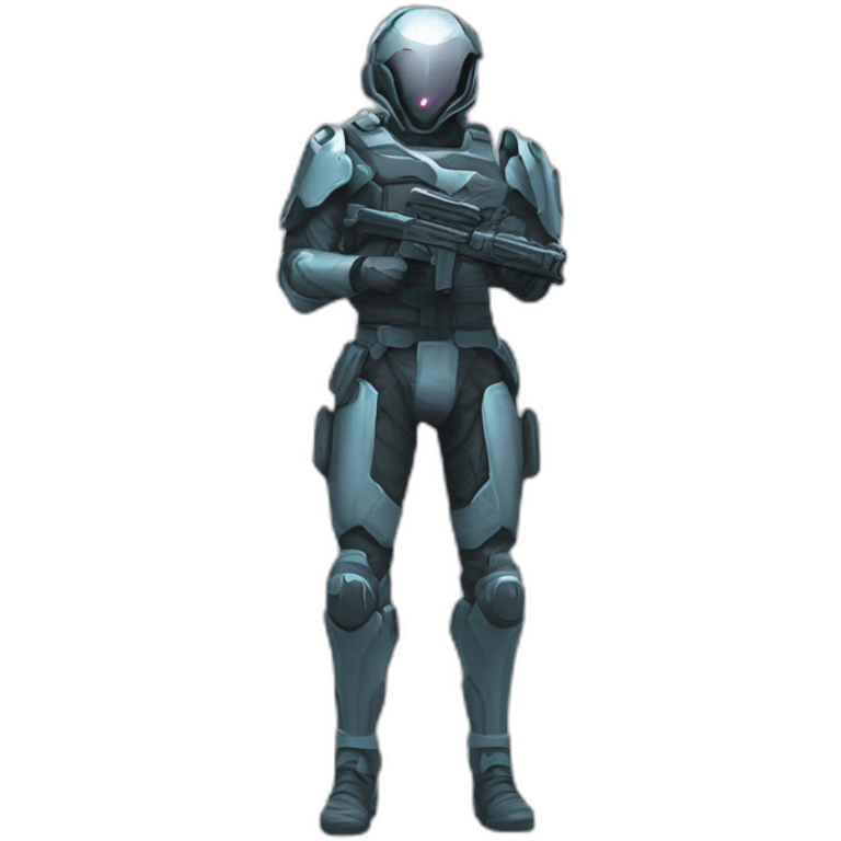 futuristic Phantom Infiltration armored pants ghost effect emoji