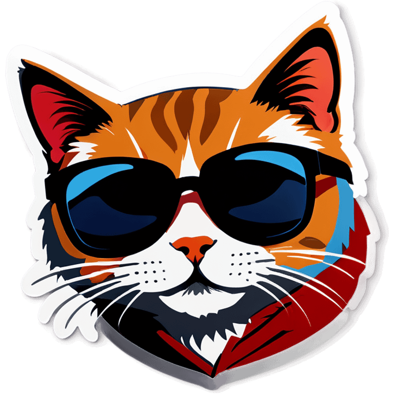 Cat with sunglasses emoji