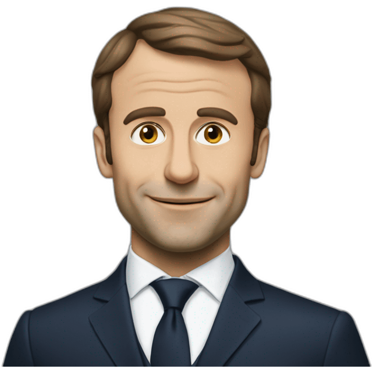 Macron avec brijit emoji