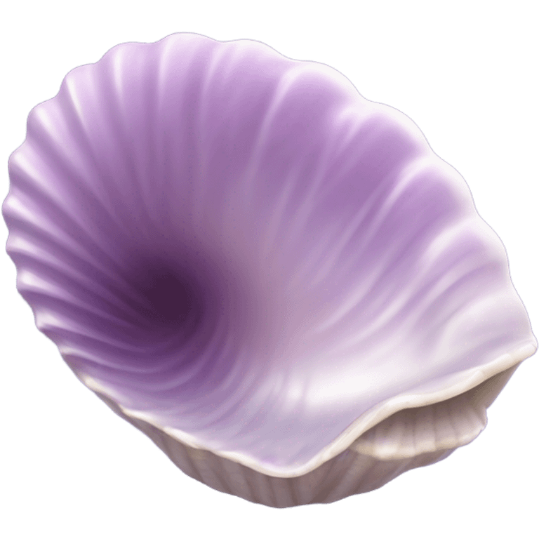 Light purple ocean shell  emoji