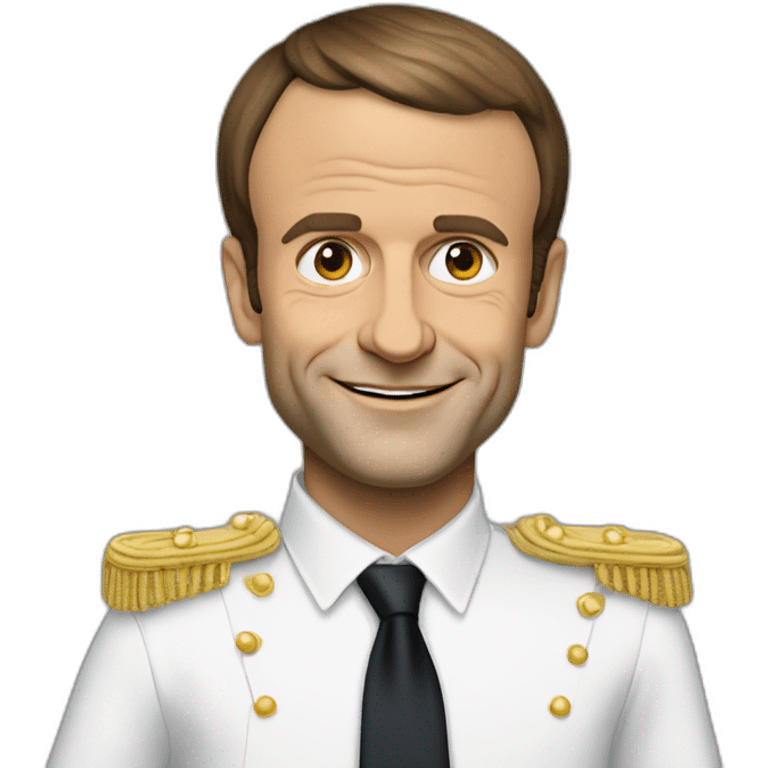 Emmanuel macron à genou emoji