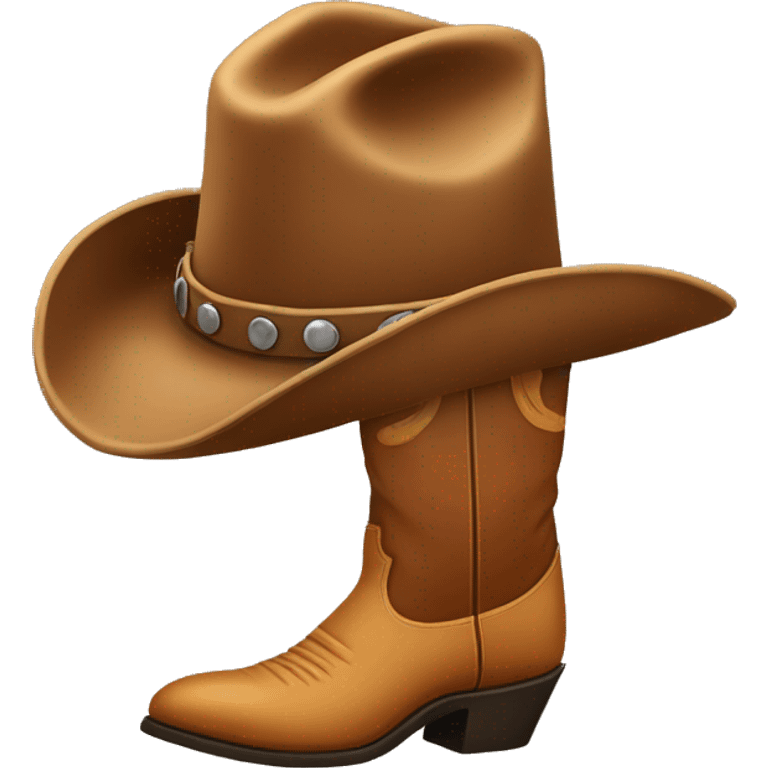 Cowboy boots with hat emoji