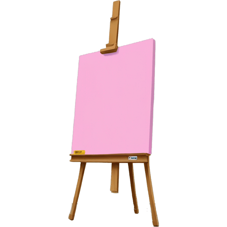 Pink painting easel  emoji