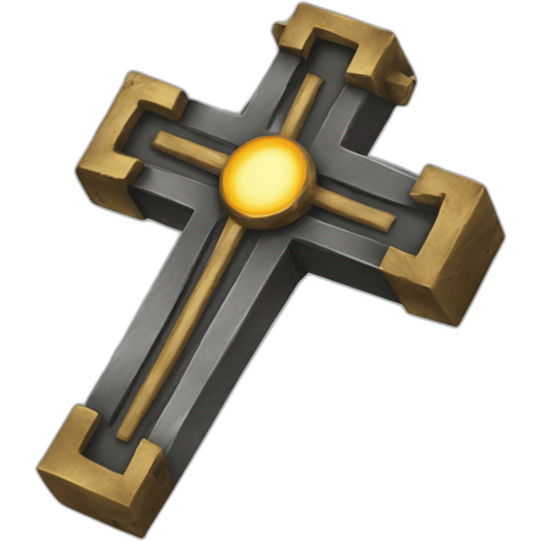 metal cross emoji