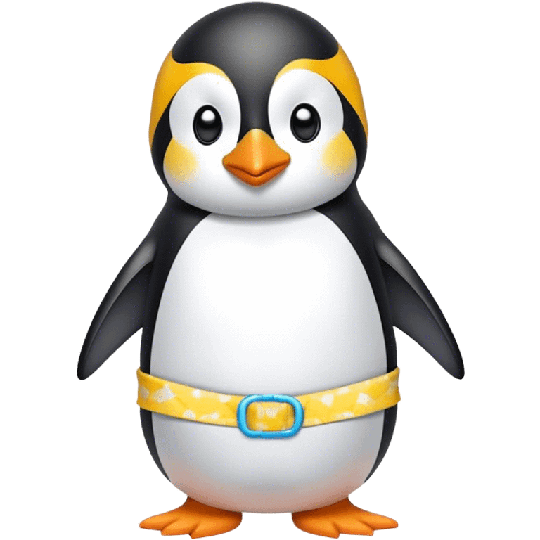 penguin wearing a bathing suit emoji