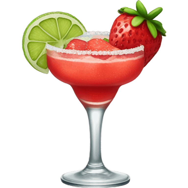 Strawberry margarita emoji