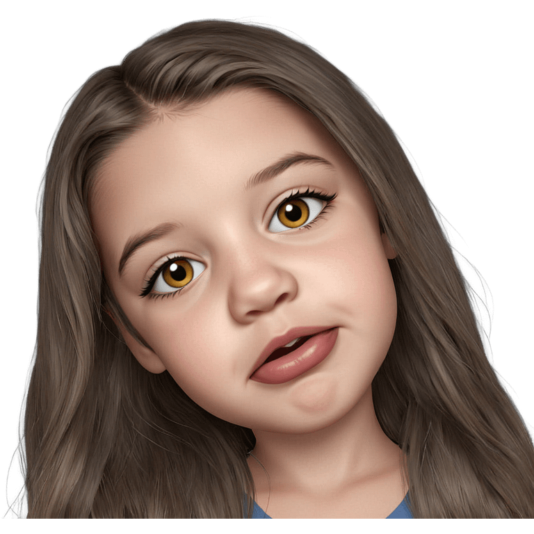 realistic portrait of girl emoji