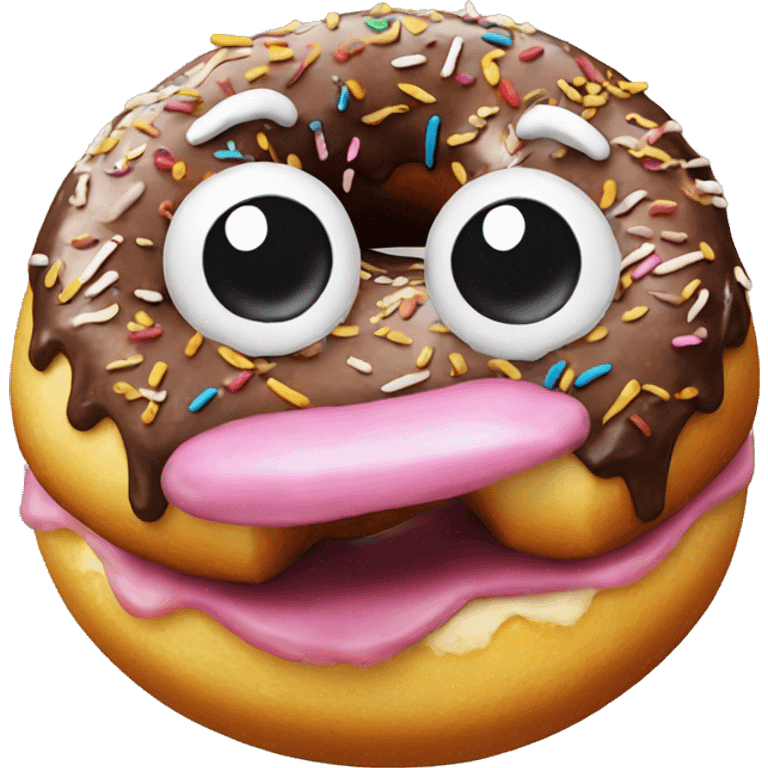 Torino eating donut emoji