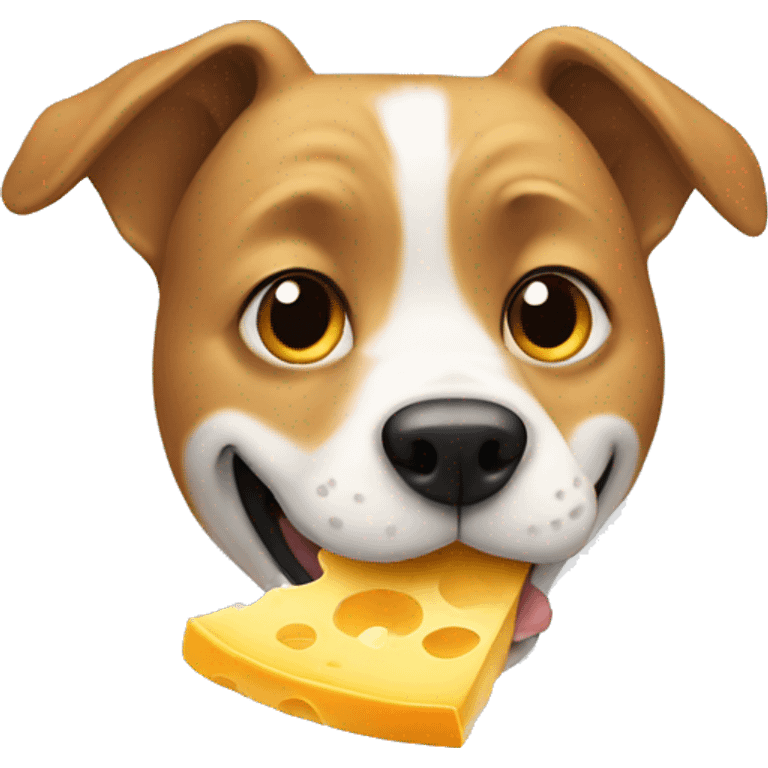 Dog eating cheese  emoji