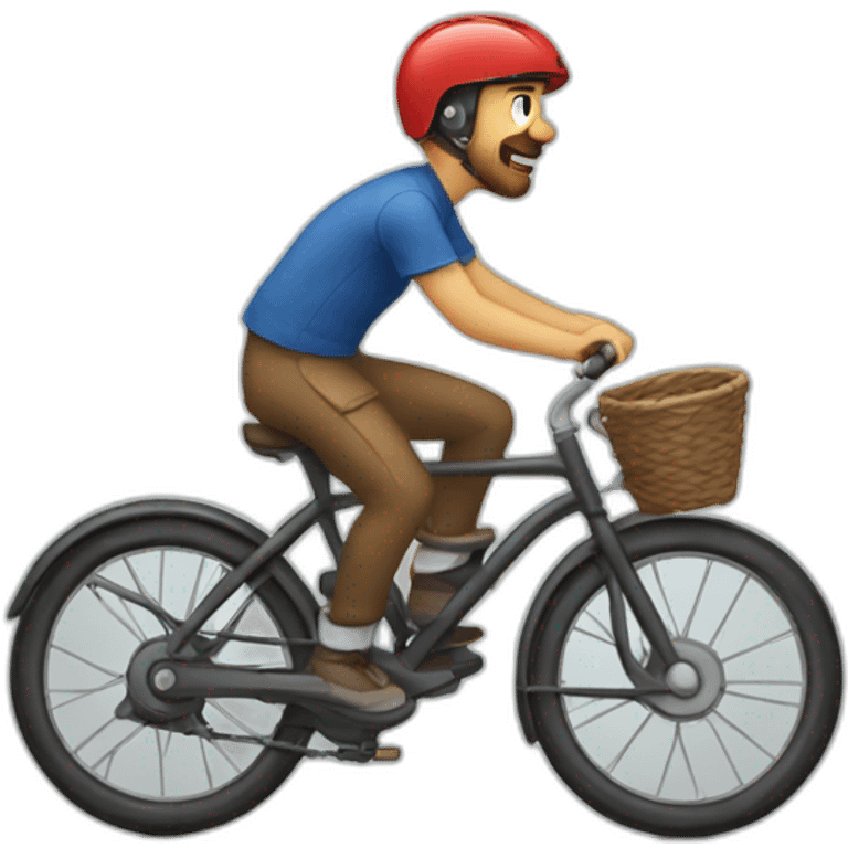 wheeling in a bike emoji