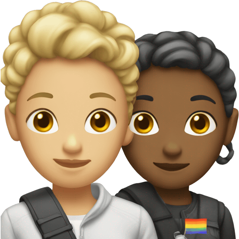 Lesbian pride emoji