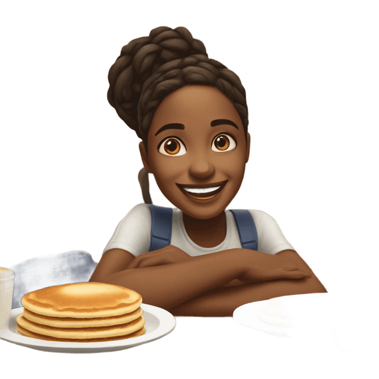 Girl at IHOP  emoji