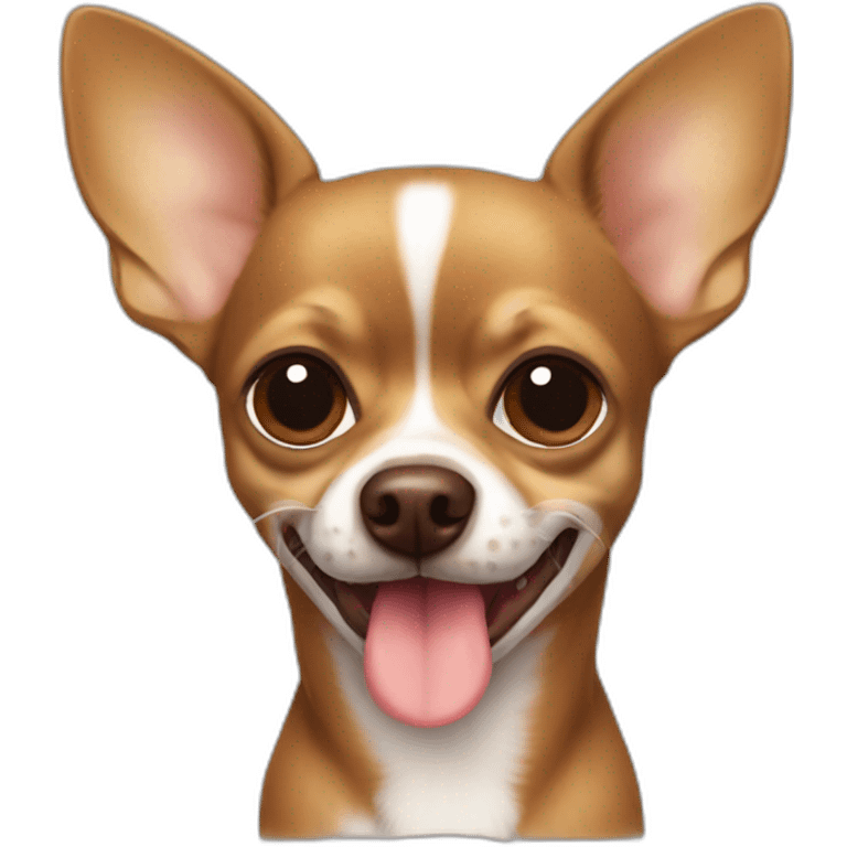 Brown chihuahua lick emoji