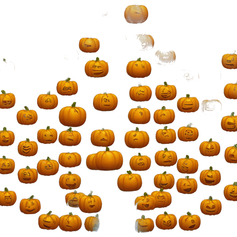 single pumpkin fountain emoji