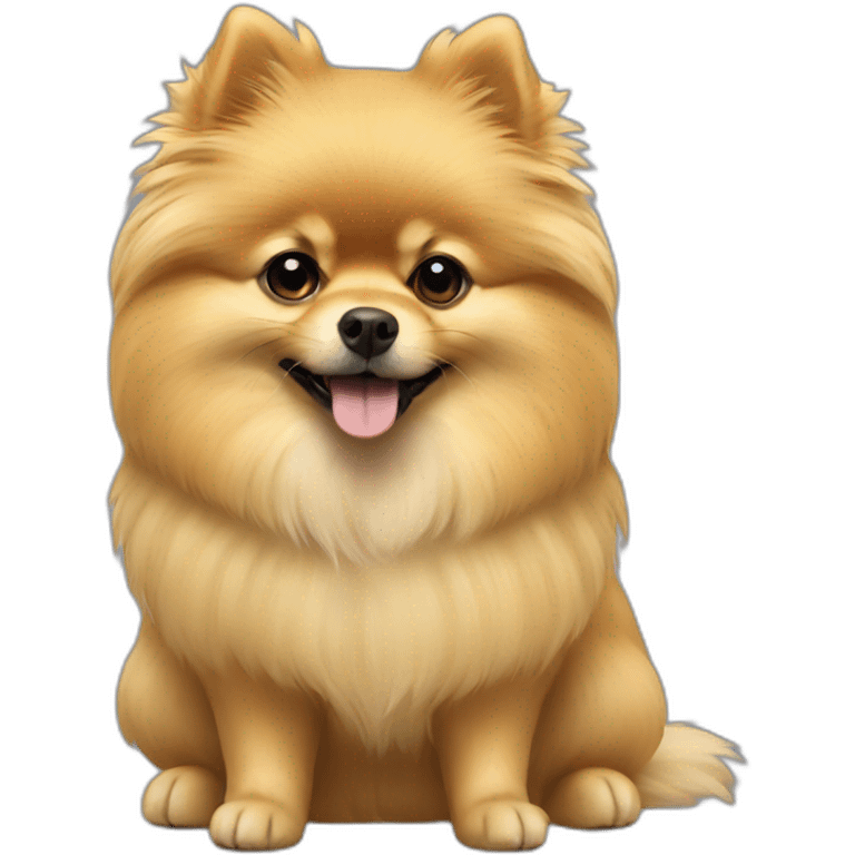 yellow shor haired pomeranian emoji