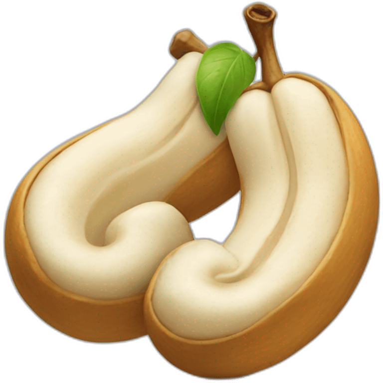 a pair of cashew emoji