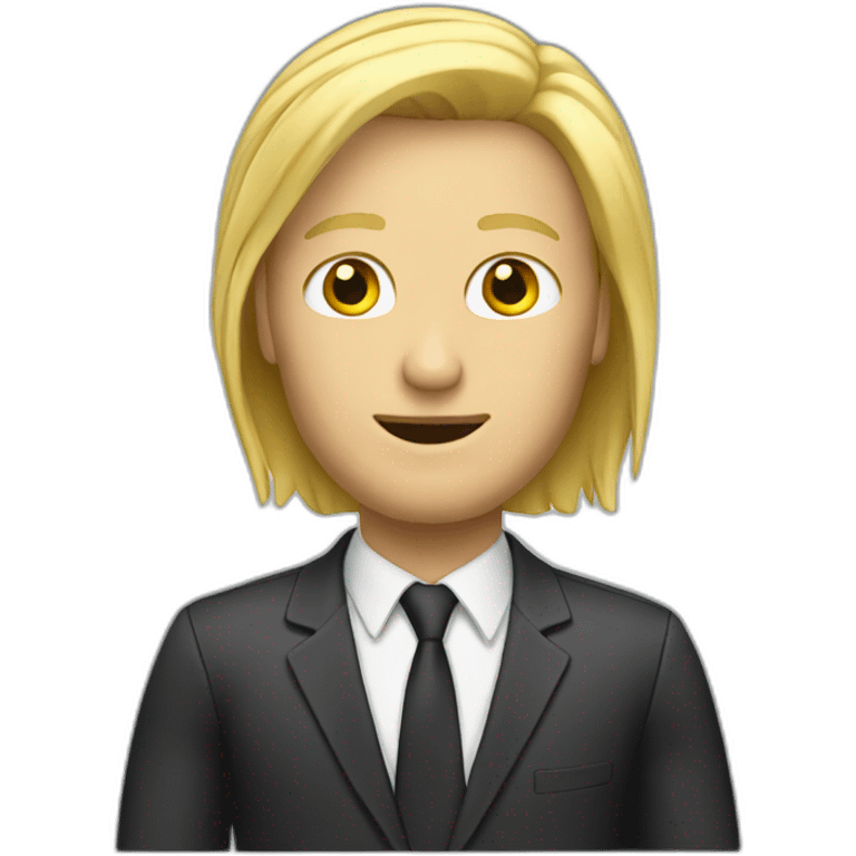 blond manager emoji