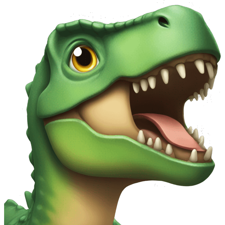 Dinosaur with yoru emoji