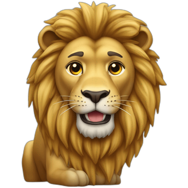 Ronaldo sur un lion emoji