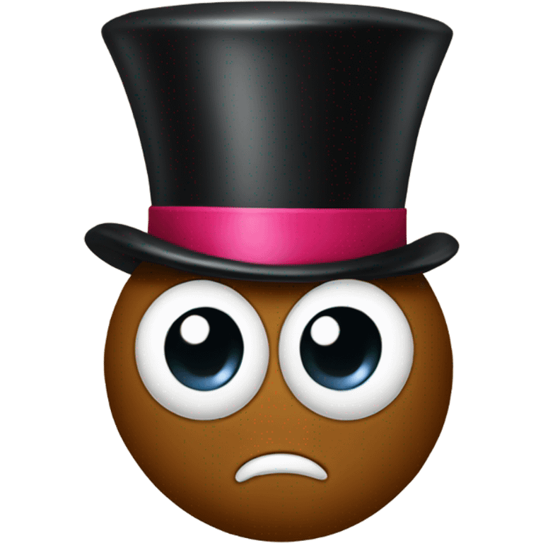 poop with a top hat emoji