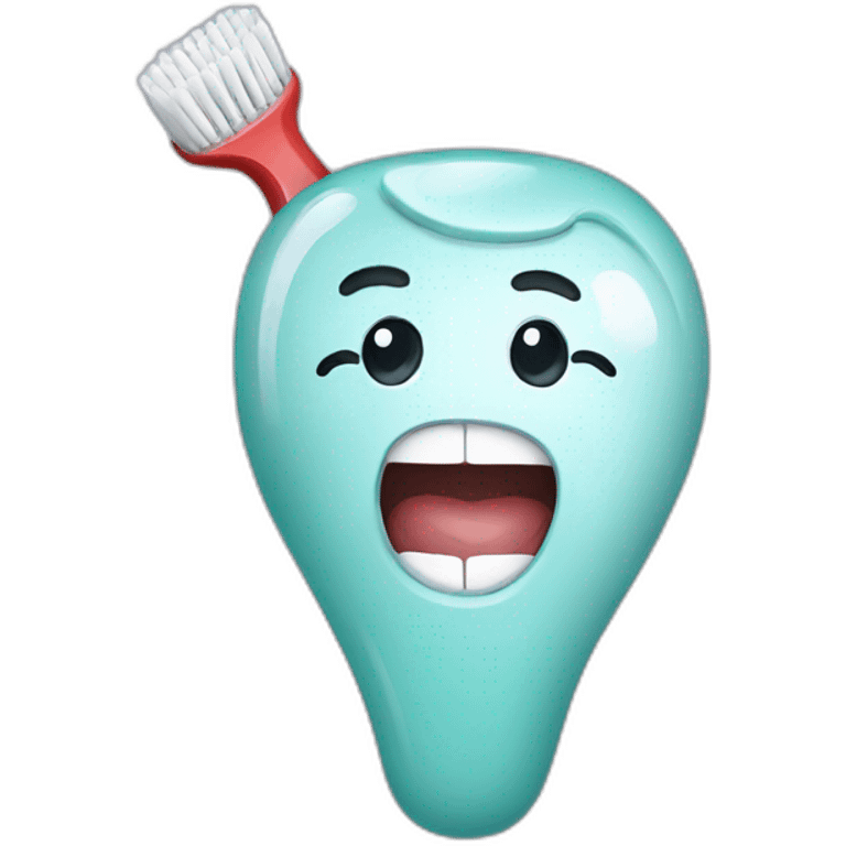 dentist with a toothbrush emoji