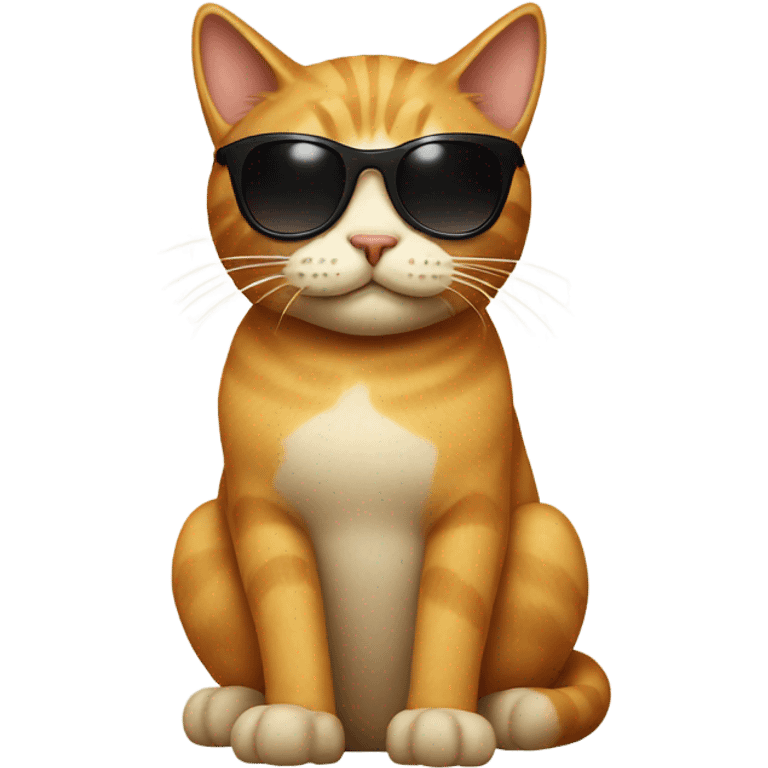 Cat with sunglasses emoji