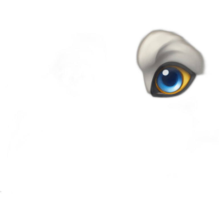 Loup doré et bleu yeux rouges  emoji