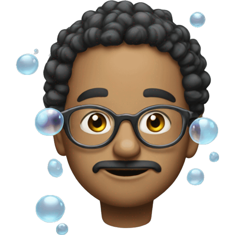 Realistic bubbles emoji