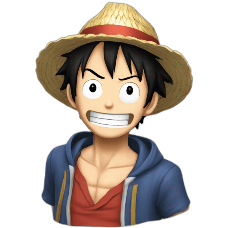 Luffy horreur emoji