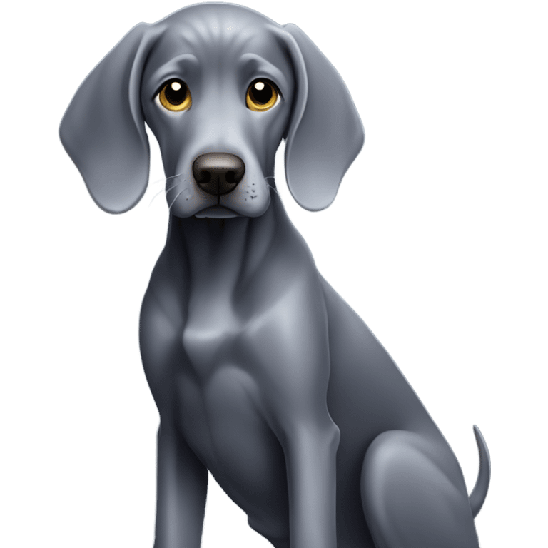 Dark-blue-Weimaraner-with-silver-Weimaraner emoji