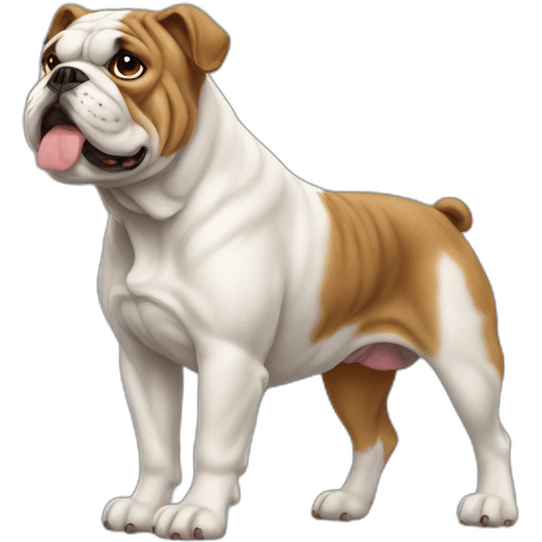 Dog Bulldog full-height emoji