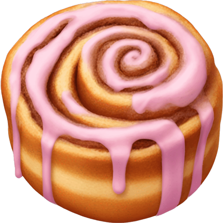 Pink cinnamon roll  emoji