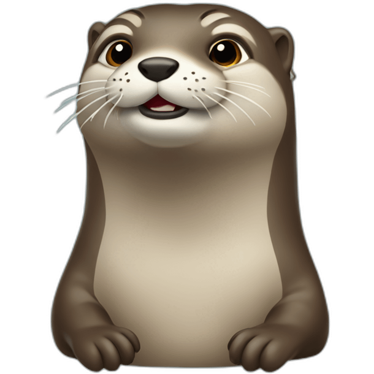 Loutre sur une tombe emoji