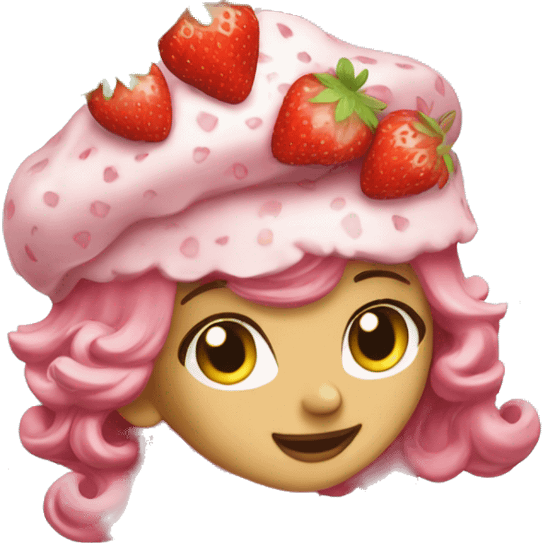 strawberry shortcake  emoji