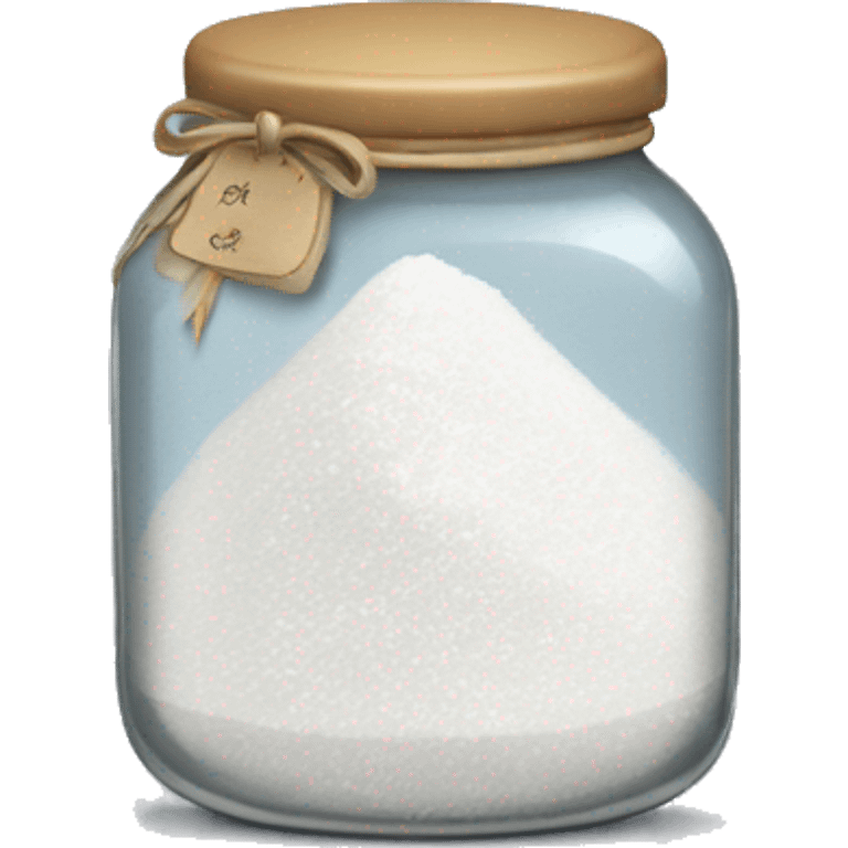 jar with white crystal powder emoji