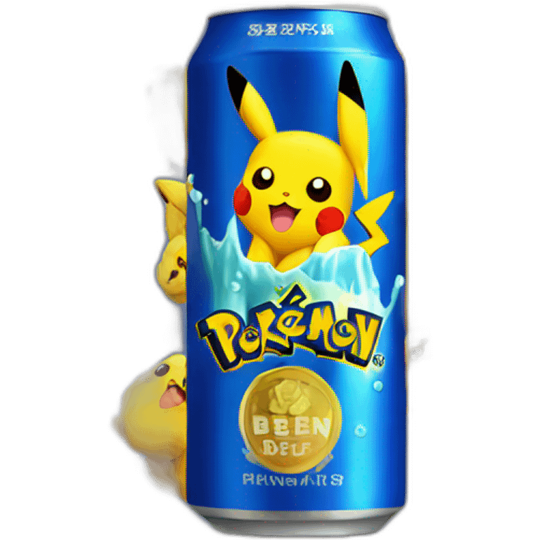 Pikachu beer emoji