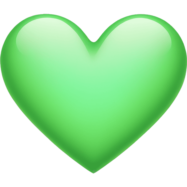 Light green heart  emoji