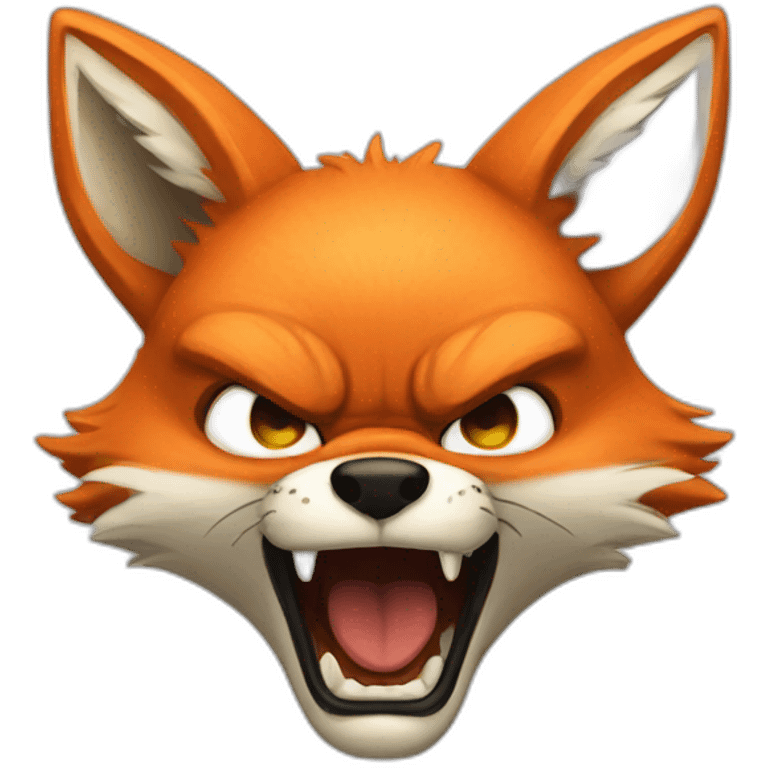 Angry fox emoji