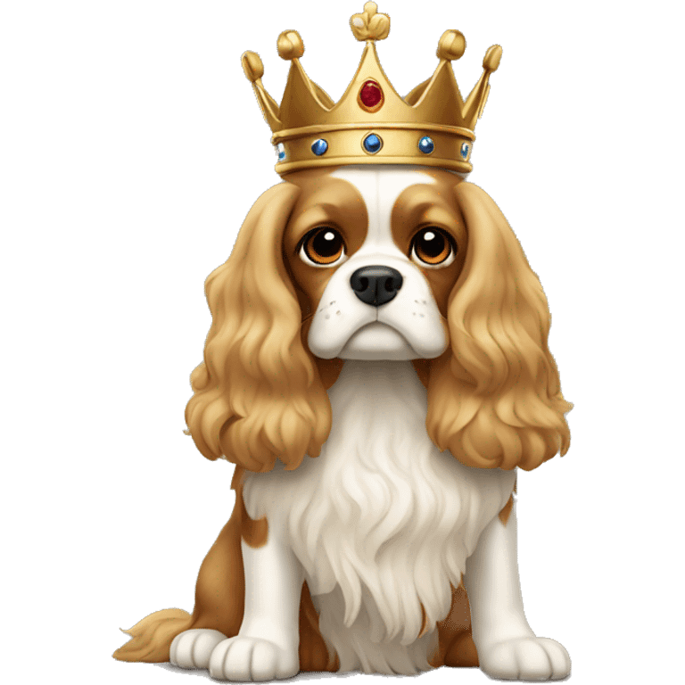 King Charles dog beige emoji