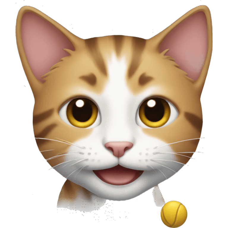 A cat playing emoji