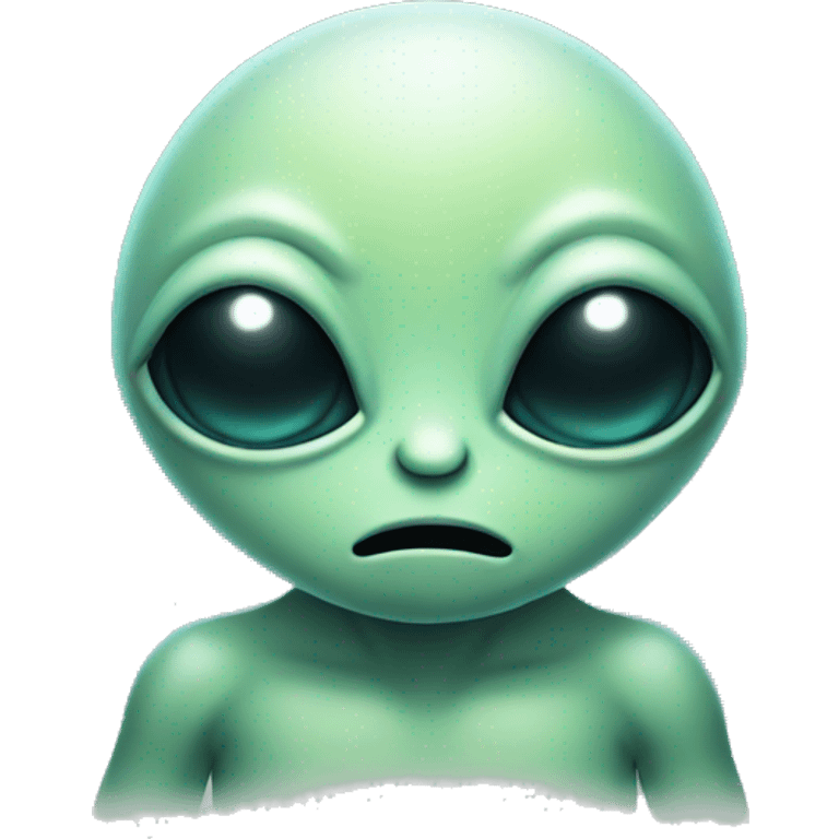 Sleepy alien emoji