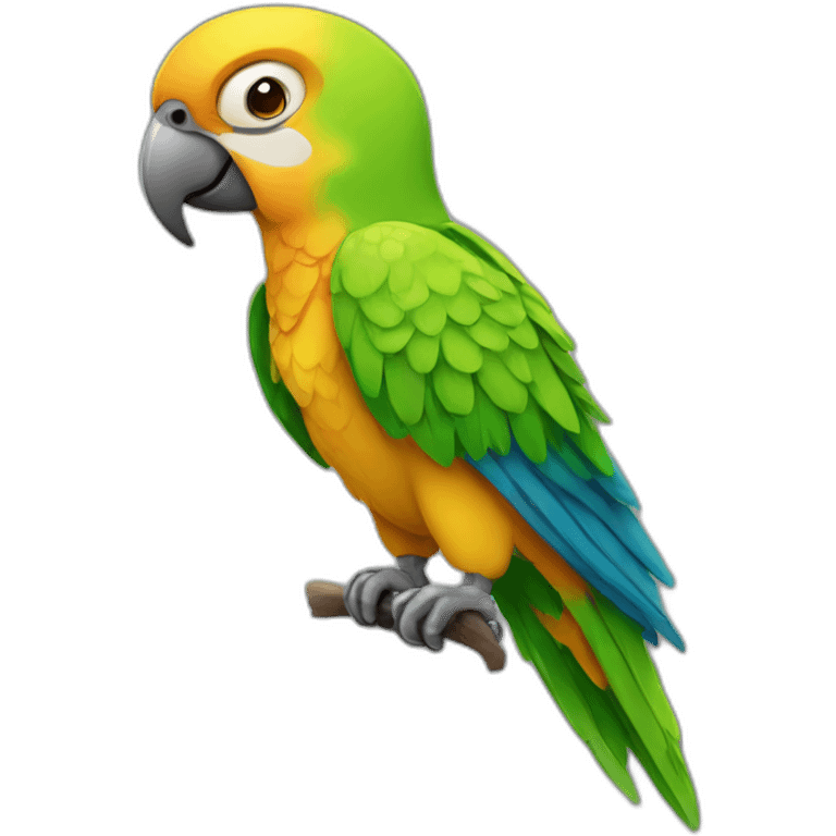 Parrot sining emoji