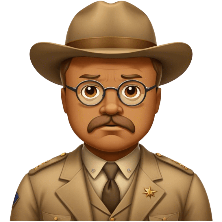 Teddy Roosevelt looking heroic emoji