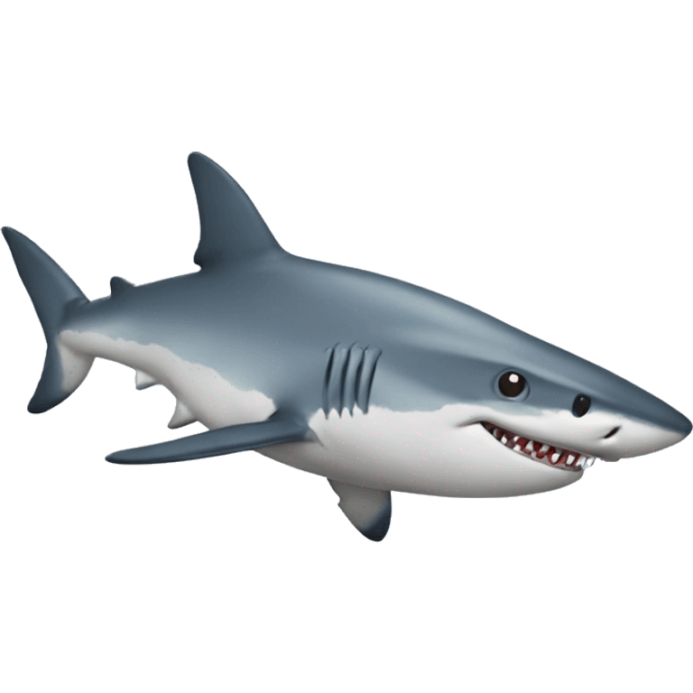 shark with topcoat emoji