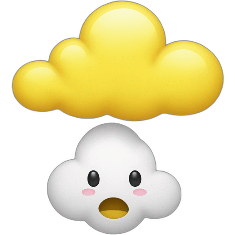 yellow cloud emoji