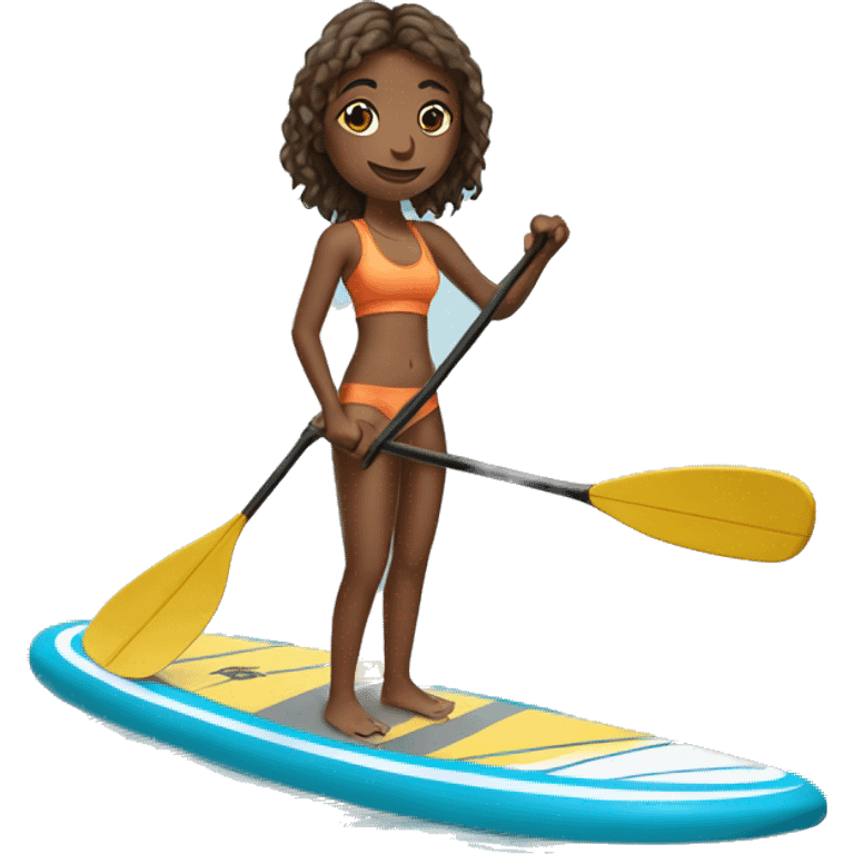 Paddle boarding girl  emoji