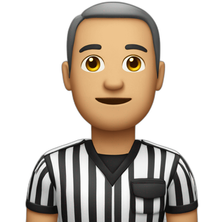 football referee two arms straight over head emoji